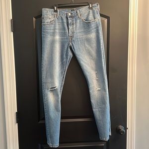 Levi distressed 501 jeans, women’s size 31